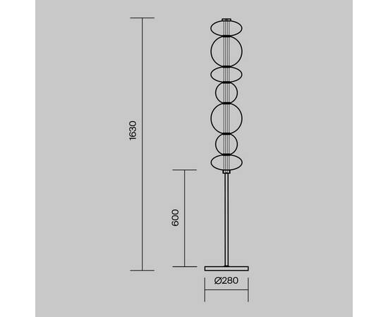 Торшер Maytoni MOD307FL-L40BS3K, изображение 3