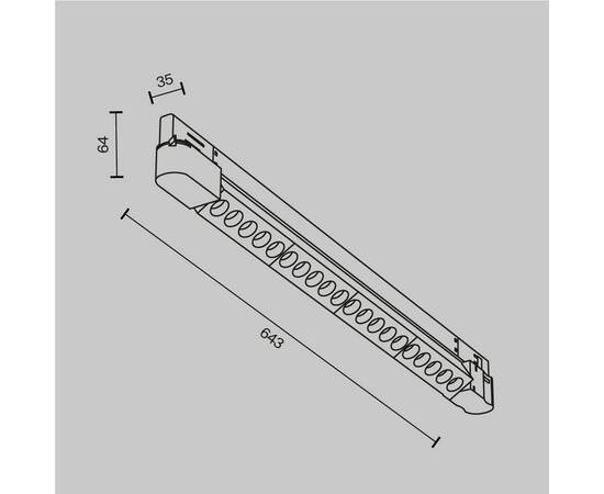 Трековый светильник Technical TR195-3-20W2.7K-M-B, изображение 3