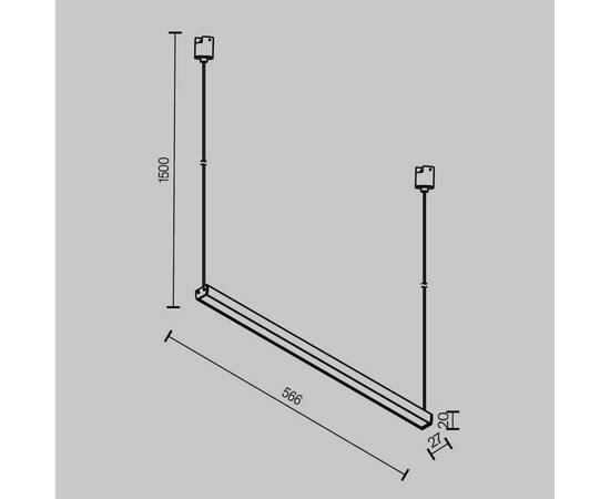 Трековый подвесной светильник Maytoni Technical TR170-1-26W3K-B, изображение 5