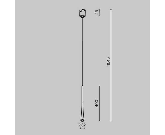 Трековый подвесной светильник Maytoni Technical TR167-1-7W3K-M-BS, изображение 3