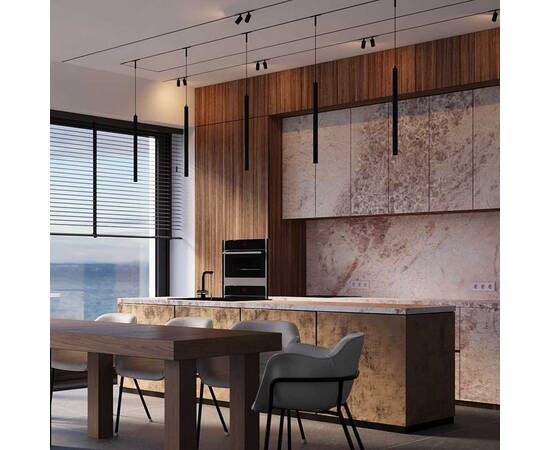 Трековый подвесной светильник Maytoni Technical TR179-1-5WTW-M-B, изображение 2