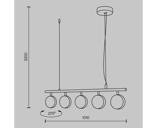 Подвесной светильник Maytoni MOD299PL-L48BS3K, изображение 3