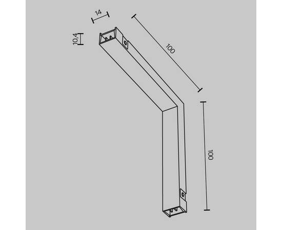 Коннектор питания угловой Maytoni Technical TRA172ICPC-1B, изображение 5