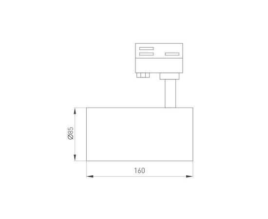 Трековый светодиодный светильник Arlight LGD-Calipso-4TR-R85-10W Day4000-Mix 046736, изображение 2