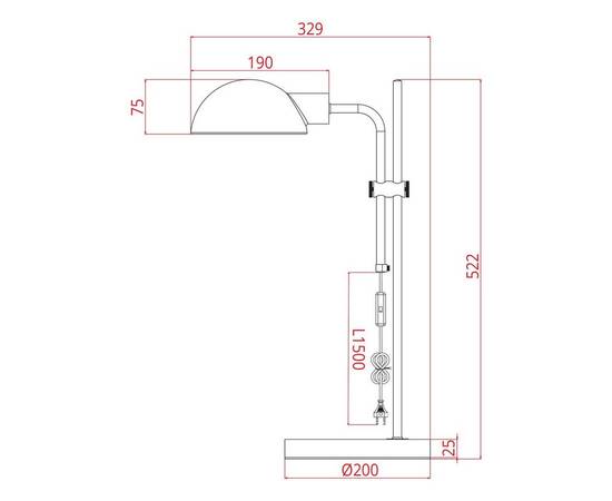 Настольная лампа Arte Lamp Zetta A7055LT-1BK, изображение 2