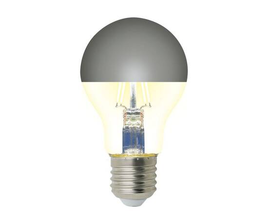 Лампа светодиодная Uniel E27 4W 4000K зеркальная LED-A60-4W/4000K/E27/CL MIRROR/CHROME PLS02WH UL-00011796, изображение 3