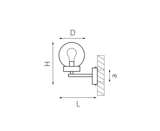 Уличный настенный светильник Lightstar Bolla 373620, изображение 2