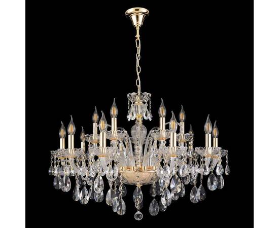 Подвесная люстра Crystal Lux MONICA SP10+5 GOLD