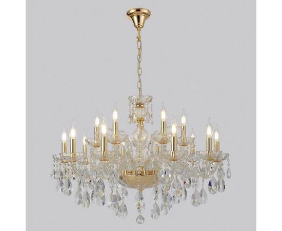 Подвесная люстра Crystal Lux MONICA SP10+5 GOLD, изображение 4