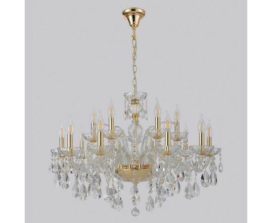 Подвесная люстра Crystal Lux MONICA SP10+5 GOLD, изображение 5