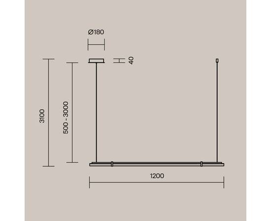 Подвесной светильник Maytoni Plume MOD340PL-L20BS3K, изображение 7