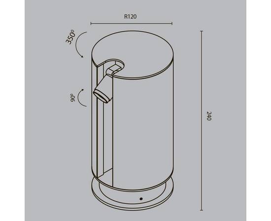 Уличный светодиодный светильник Maytoni Cave O468FL-L3B3K, изображение 7
