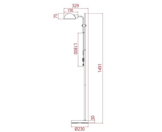 Торшер Arte Lamp Zetta A7055PN-1BK, изображение 2