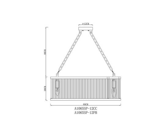 Подвесная люстра Arte Lamp Anetta A1065SP-12PB, изображение 2