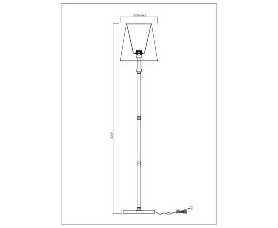 Торшер Arte Lamp Kensington A4098PN-1CC, изображение 2