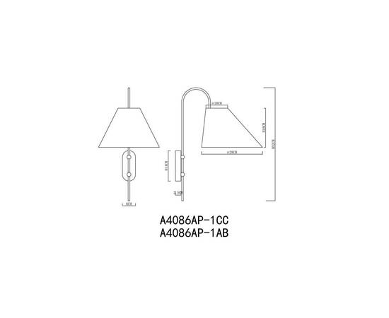 Бра Arte Lamp Rondo A4086AP-1CC, изображение 2