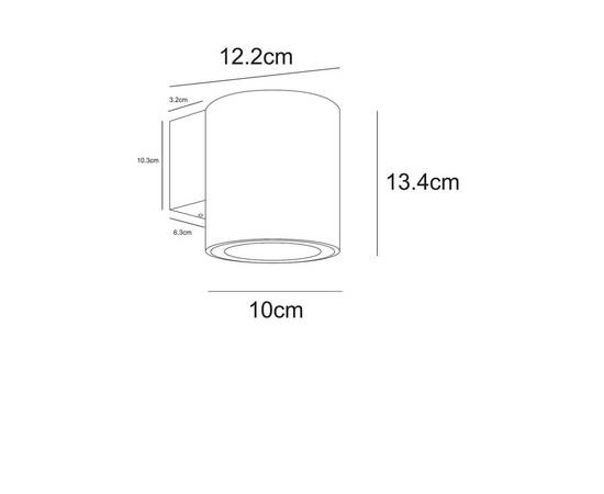 Уличный настенный светодиодный светильник Arte Lamp Torcular A1813AL-1BK, изображение 2