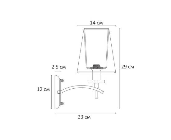 Бра Arte Lamp Kensington A4098AP-1CC, изображение 2