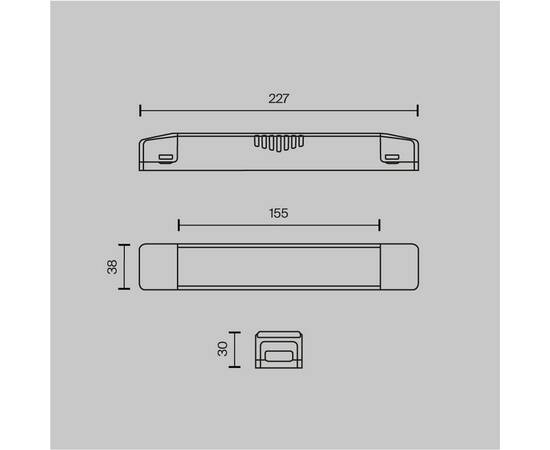 Блок питания Maytoni Technical Power Supply Magnetic TRA160DR-150W-S, изображение 2