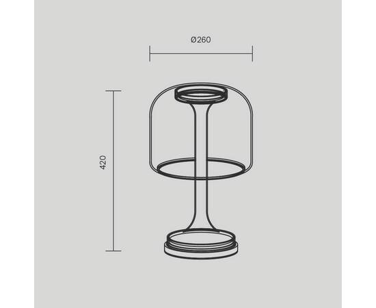 Настольная лампа Maytoni Spirito MOD286TL-L18B3K, изображение 2