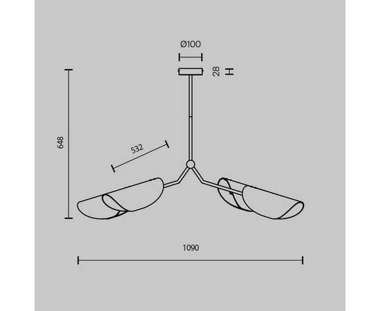 Подвесная люстра Maytoni Organic MOD225PL-04B, изображение 5