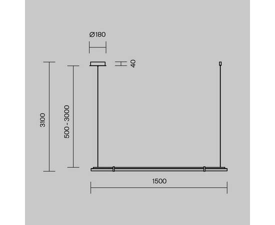 Подвесной светильник Maytoni Plume MOD340PL-L28BS3K, изображение 6