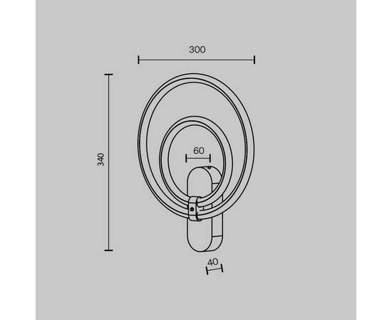 Настенный светодиодный светильник Maytoni Link MOD357WL-L16BS3K, изображение 3