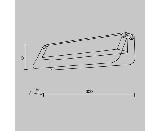 Настенный светильник Maytoni Flat MOD296WL-L6BS3K, изображение 5
