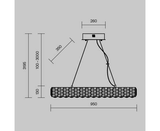 Подвесной светодиодный светильник Maytoni Castello MOD336PL-L130G3K, изображение 5