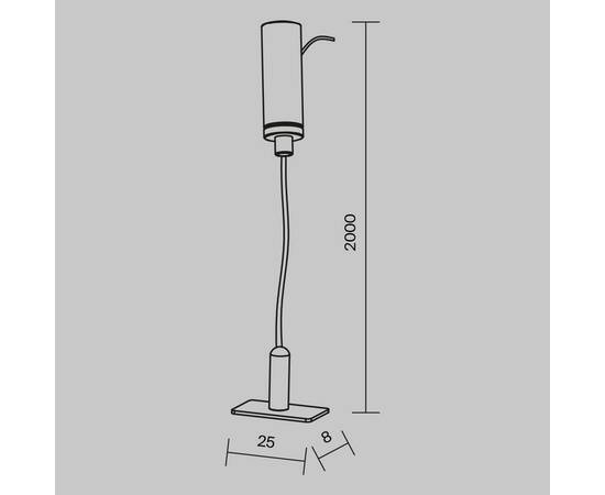 Тросовый подвес Maytoni Technical Accessories for tracks Levity TRA184SW-1B, изображение 2