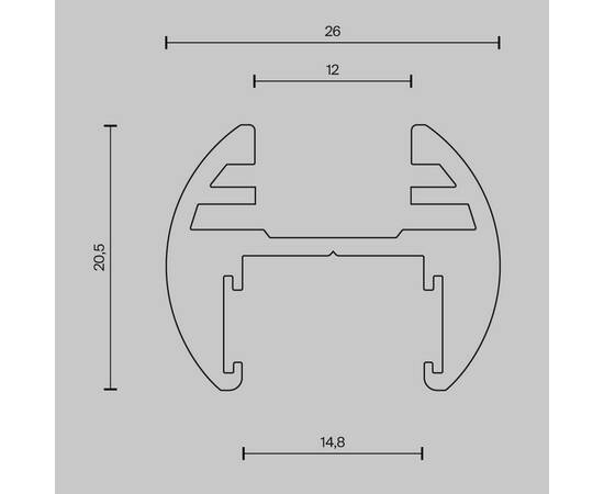 Шинопровод накладной/подвесной Maytoni Technical Busbar trunkings Basity TRX172-R-111B, изображение 4