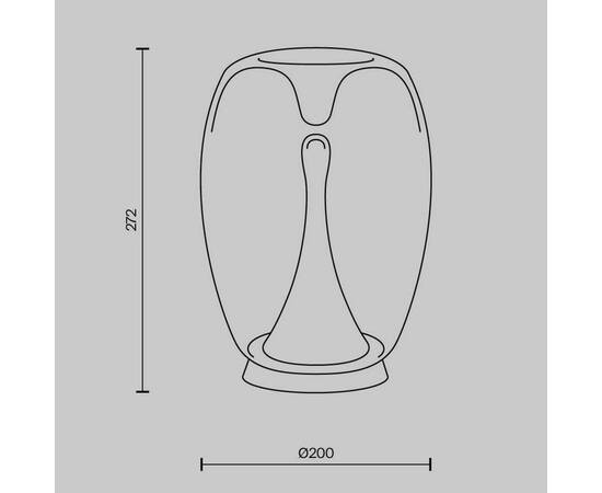 Настольная светодиодная лампа Maytoni Splash MOD282TL-L15G3K1, изображение 2