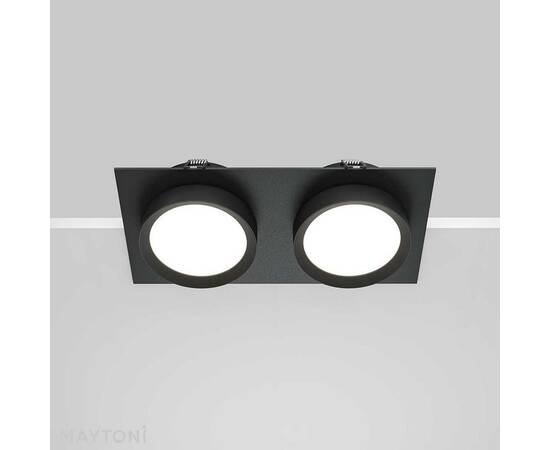 Встраиваемый светильник Maytoni Technical Hoop DL086-02-GX53-SQ-B, изображение 5