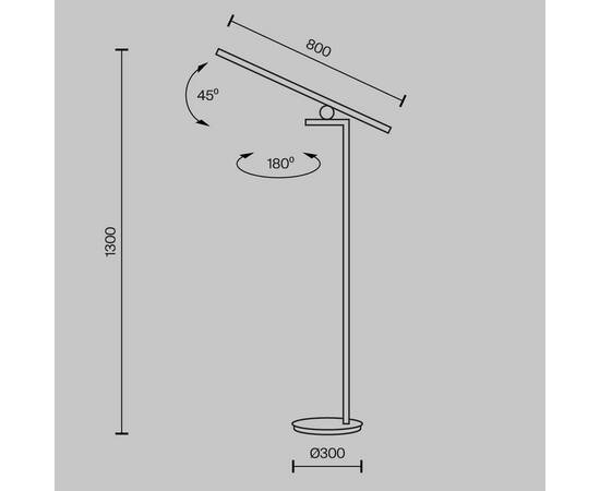 Торшер Maytoni Emphaty MOD363FL-L14B3K, изображение 5