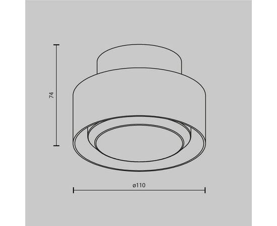 Потолочный светильник Maytoni Technical Space C092CL-GX53-W, изображение 4