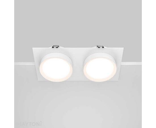 Встраиваемый светильник Maytoni Technical Hoop DL086-02-GX53-SQ-W, изображение 4