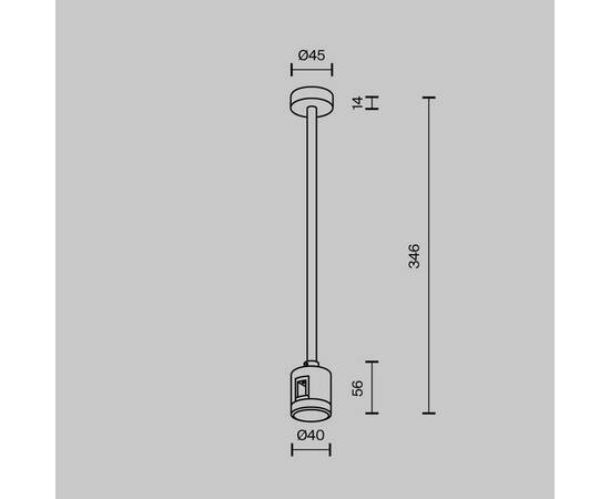 Крепление потолочное Maytoni Technical Accessories for tracks Flarity TRA158C-IPC1-B, изображение 4
