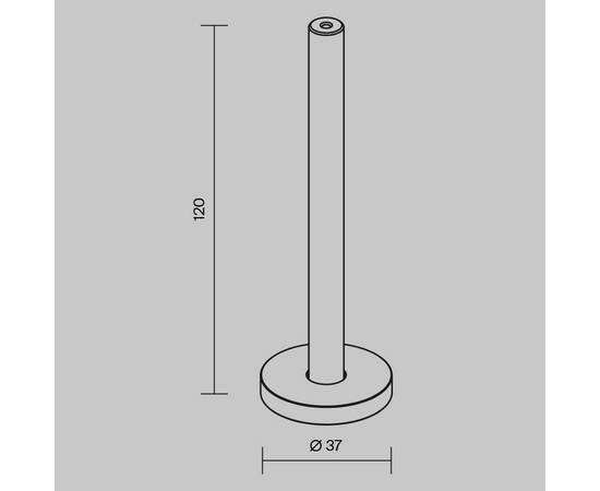Крепление потолочное Maytoni Technical Accessories for tracks Levity TRA184CW-R-11B, изображение 2