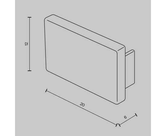 Заглушка для накладного шинопровода Maytoni Technical Accessories for tracks Basity TRA172EC-11B, изображение 4