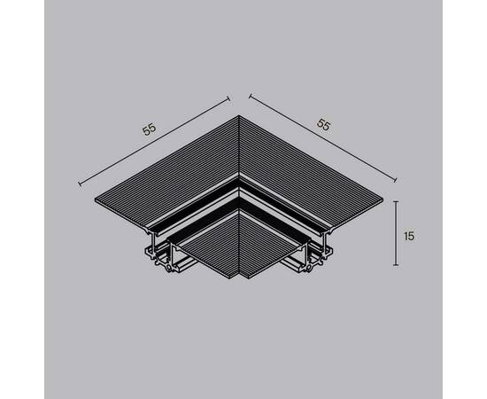 Коннектор угловой внешний Maytoni Technical Accessories for tracks Levity TRA187CL-13B, изображение 5