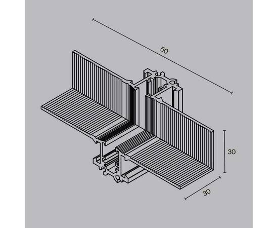 Коннектор угловой внутренний Maytoni Technical Accessories for tracks Levity TRA184ICL-13B, изображение 2