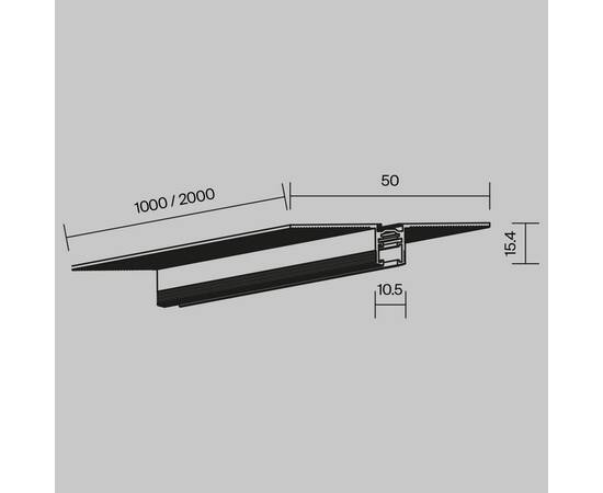 Шинопровод встраиваемый Maytoni Technical Busbar trunkings Levity TRX184-121B, изображение 2