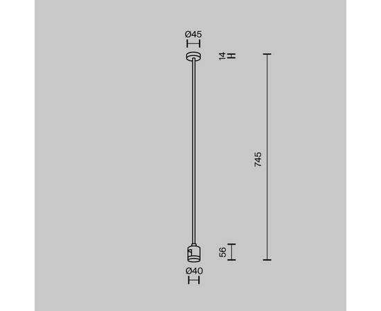Крепление потолочное Maytoni Technical Accessories for tracks Flarity TRA159C-IPC1-BS, изображение 5