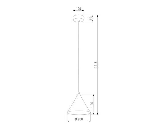 Уличный подвесной светодиодный светильник Elektrostandard Bevel 35184/H a068472, изображение 2
