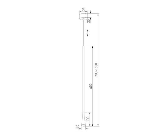 Подвесной светодиодный светильник Elektrostandard Vist 50312 LED a068612, изображение 2