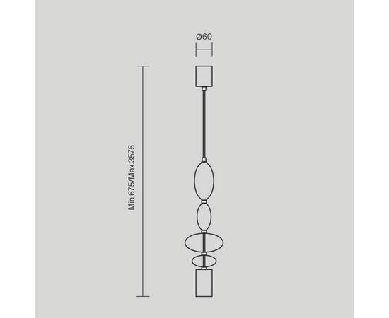 Подвесной светильник Maytoni Monochrome MOD071PL-L8B3K3, изображение 9