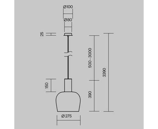 Подвесной светодиодный светильник Maytoni Smart Casual MOD414PL-L7B3K, изображение 4
