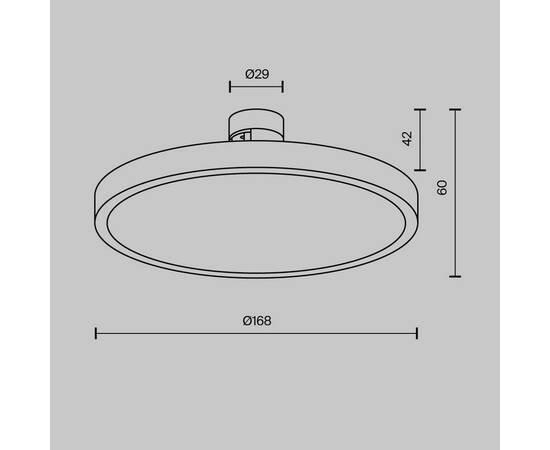 Трековый светодиодный светильник Maytoni Technical Flarity Plato TR153-1-10W3K-BS, изображение 5