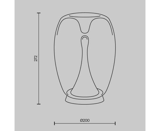 Настольная светодиодная лампа Maytoni Splash MOD282TL-L15G3K, изображение 2