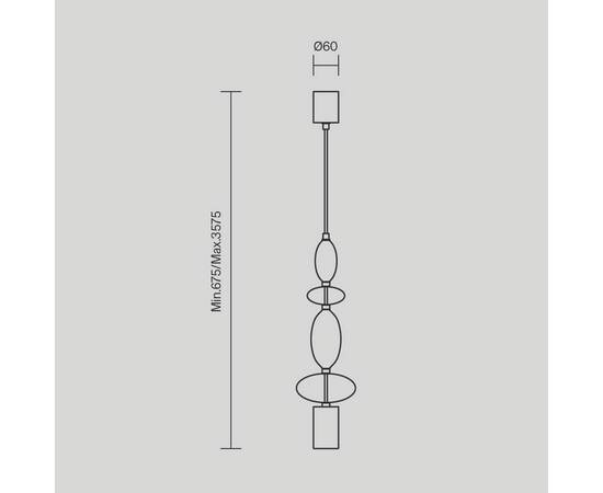 Подвесной светильник Maytoni Monochrome MOD071PL-L8B3K2, изображение 8